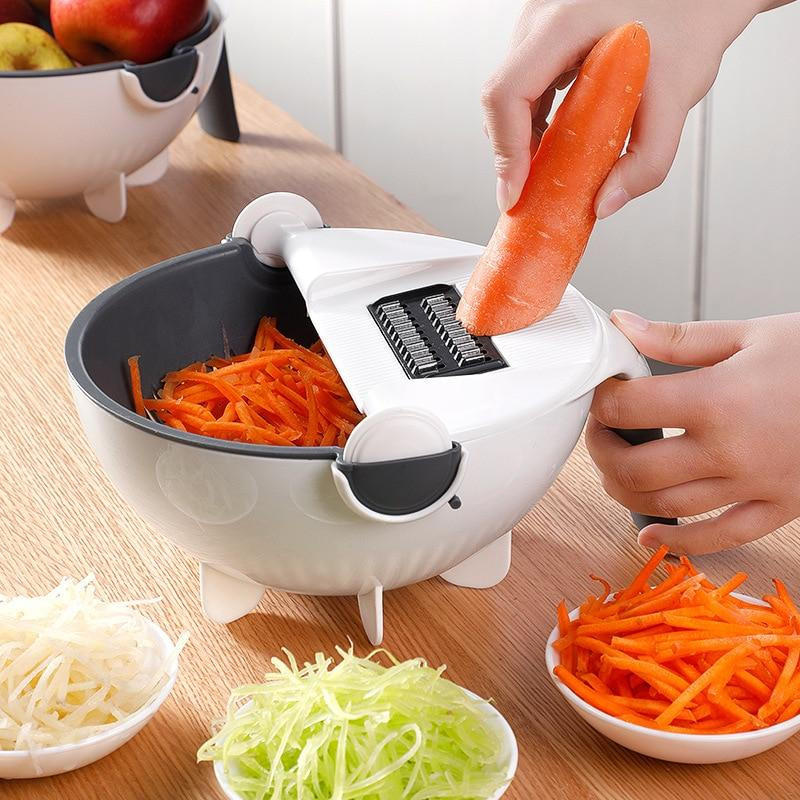 7-in-1 Vegetable Chopper with Grater, Peeler and Drainer