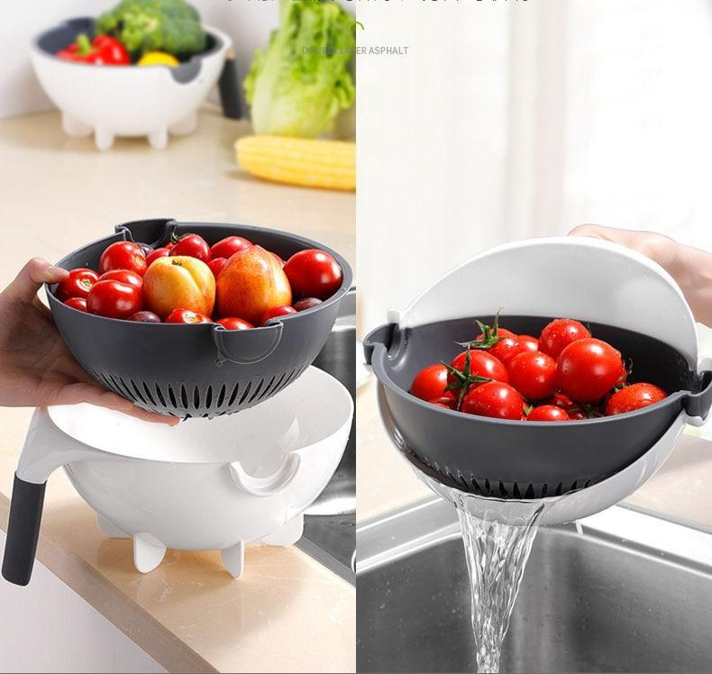 7-in-1 Vegetable Chopper with Grater, Peeler and Drainer