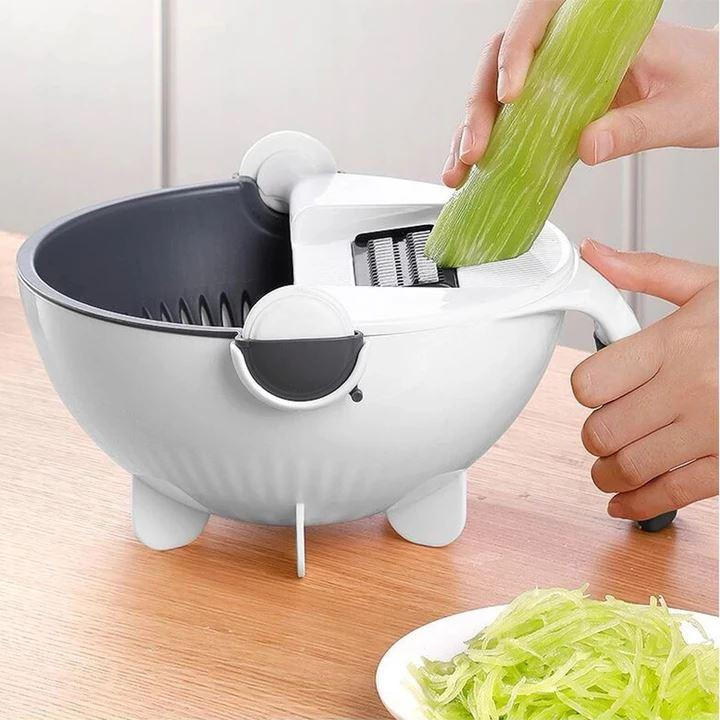 7-in-1 Vegetable Chopper with Grater, Peeler and Drainer