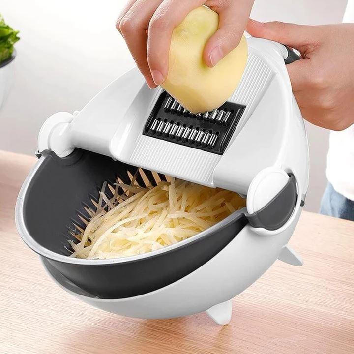 7-in-1 Vegetable Chopper with Grater, Peeler and Drainer