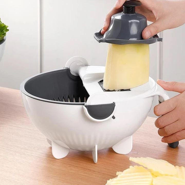 7-in-1 Vegetable Chopper with Grater, Peeler and Drainer