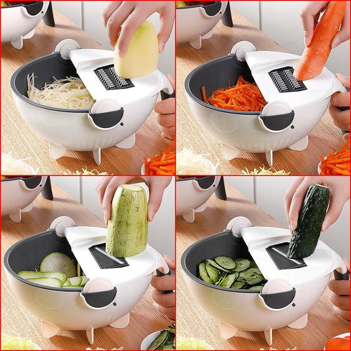 7-in-1 Vegetable Chopper with Grater, Peeler and Drainer