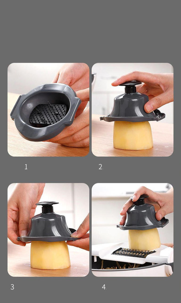 7-in-1 Vegetable Chopper with Grater, Peeler and Drainer