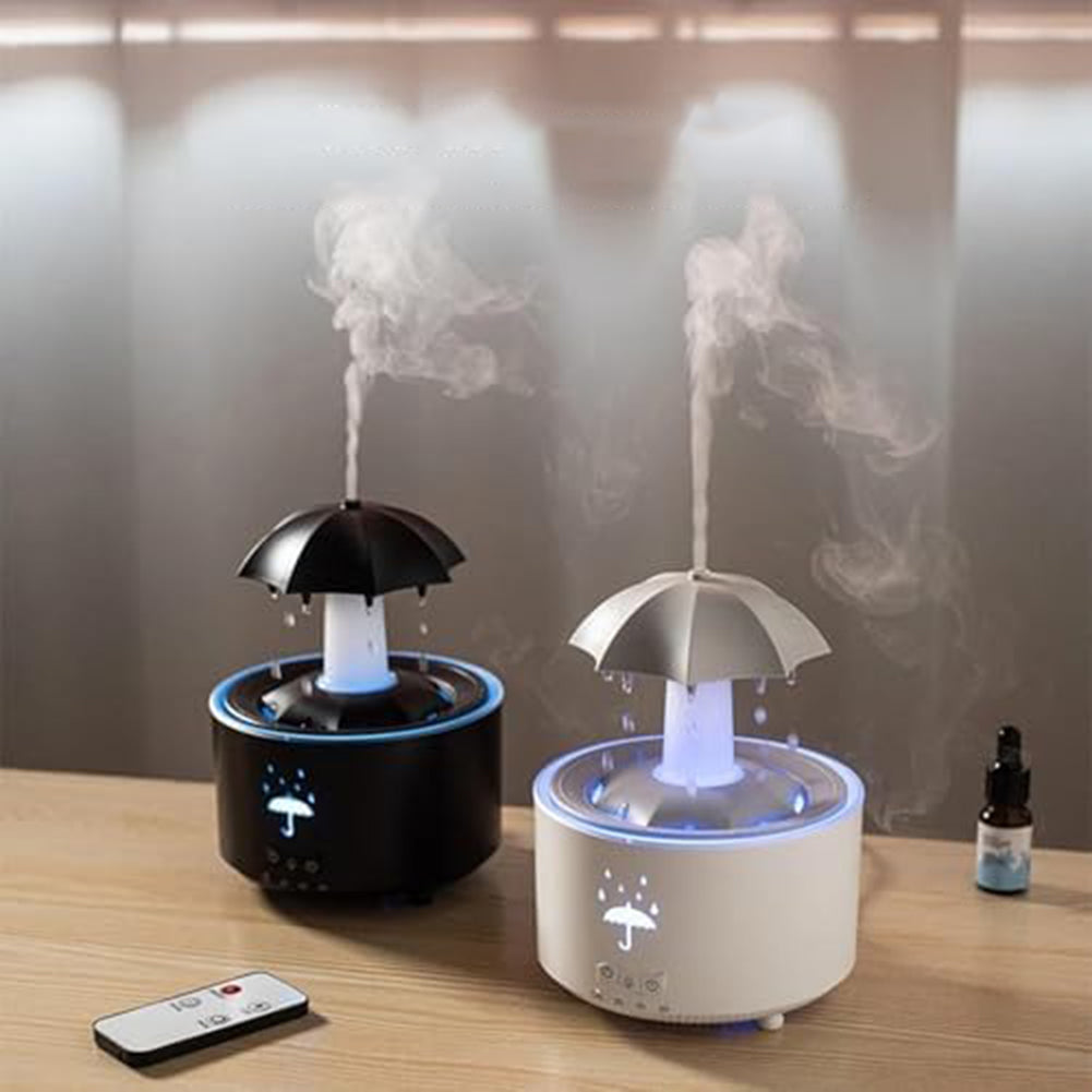 Rain Sound Aroma Humidifier with Remote and 7-Colour Lighting