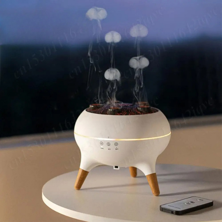Harwelton™ Jellyfish Humidifier &amp; Aroma Diffuser with Mist Rings