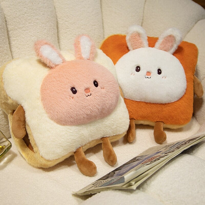Harwelton™ Fluffy Toast Plush Hand Warmer with Cute Animal Face