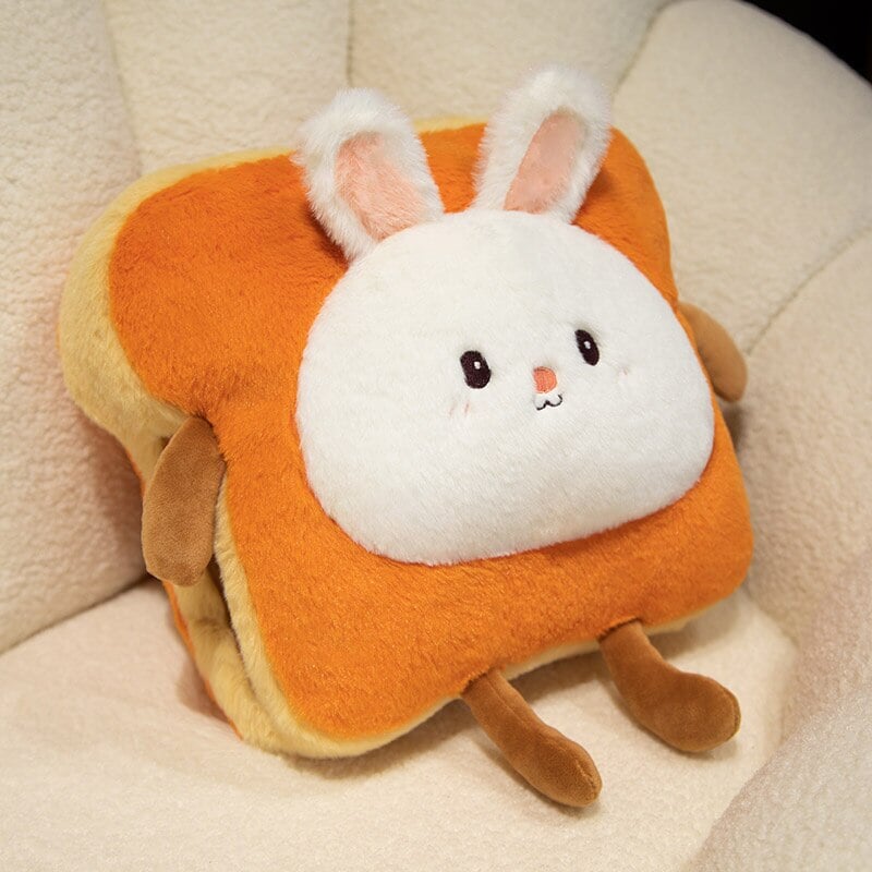Harwelton™ Fluffy Toast Plush Hand Warmer with Cute Animal Face