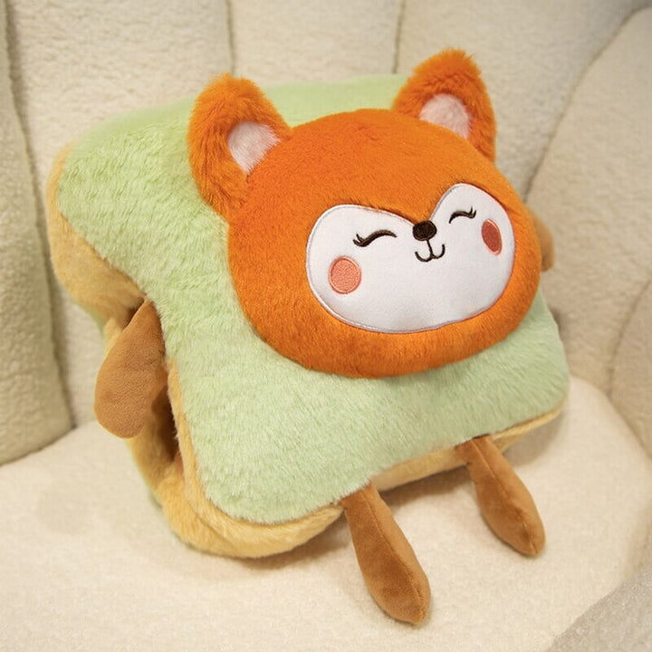 Harwelton™ Fluffy Toast Plush Hand Warmer with Cute Animal Face