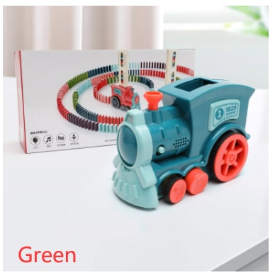 Electric Domino Train with Automatic Dispenser and Headlight
