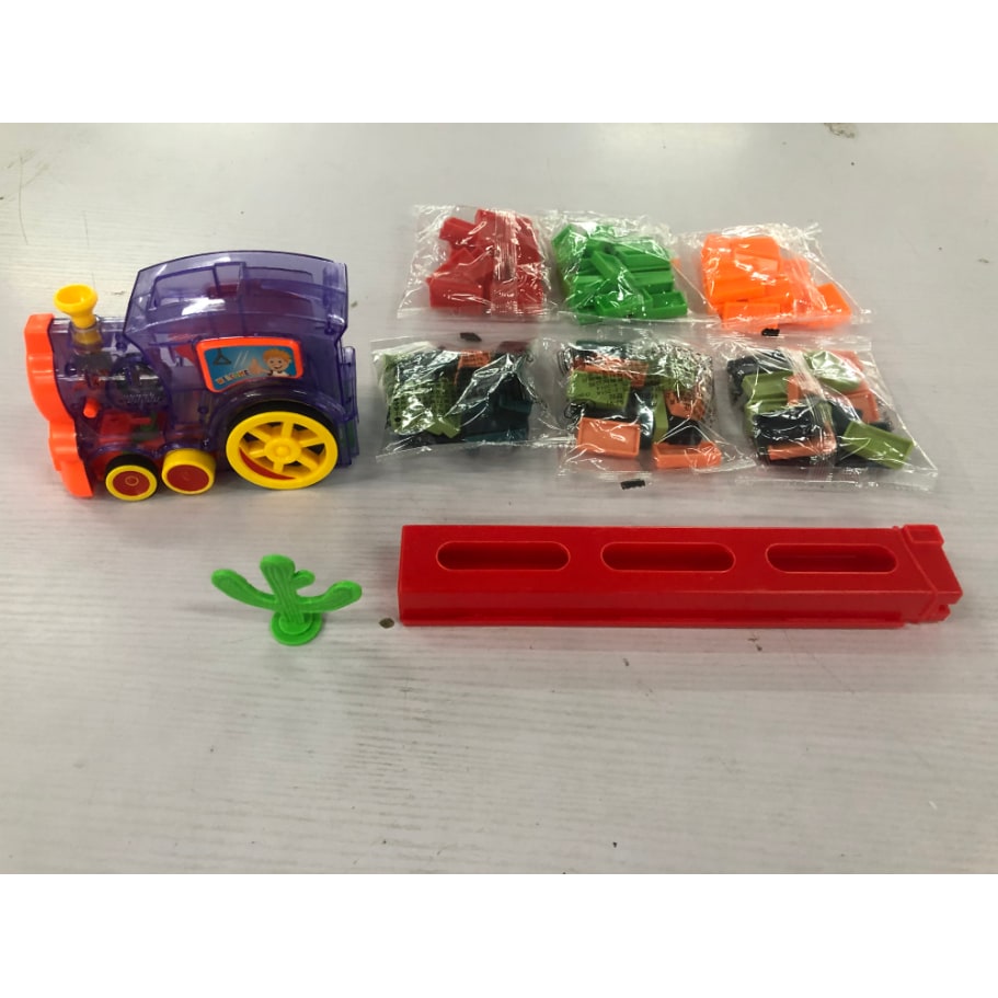 Electric Domino Train with Automatic Dispenser and Headlight