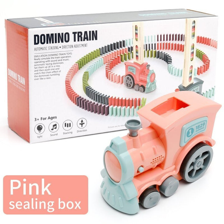 Electric Domino Train with Automatic Dispenser and Headlight