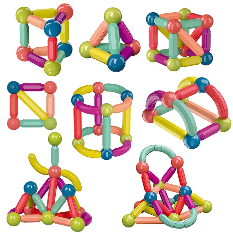 Harwelton™ Magnetic Sticks and Balls Building Set for 3D STEM Play