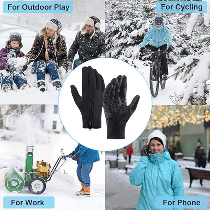 Harwelton™ Waterproof Thermal Touchscreen Gloves with Grip Palm