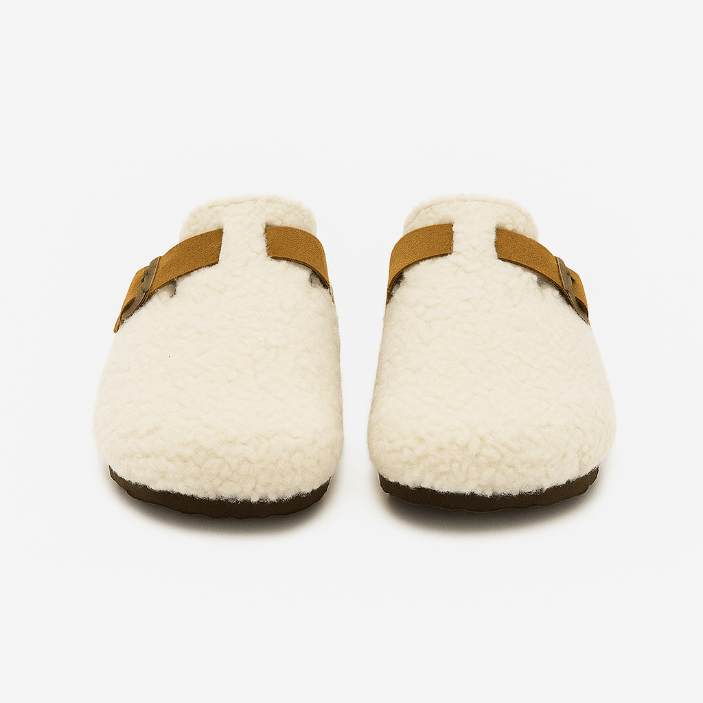 Harwelton™ Natural Sheep Wool Slippers with Anti-Slip Rubber Sole