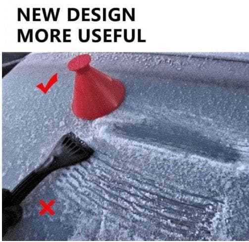 Harwelton™ Cone Ice Scraper That Doubles as a Screenwash Funnel