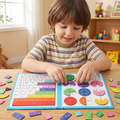 Harwelton™ Magnetic Fraction Tiles and Circles with Wipe-Clean Book