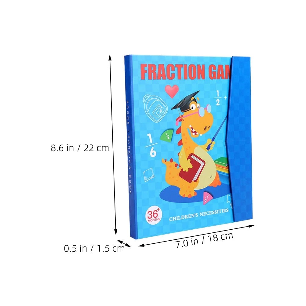 Harwelton™ Magnetic Fraction Tiles and Circles with Wipe-Clean Book