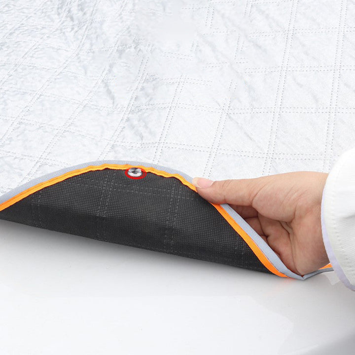 Magnetic Car Snow Cover in Aluminium Foil with Mirror Flaps