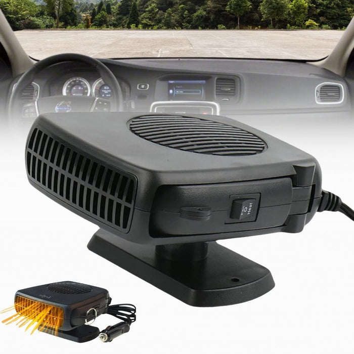 Harwelton™ Compact 12V Ceramic Car Heater with Heat and Fan Modes