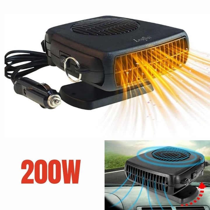 12V Car Heater Fan – 150W/300W Portable Ceramic Auto Heater for Fast Defrost &amp; Heating