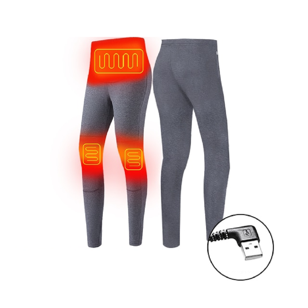Harwelton™ USB Heated Thermal Underwear Set with Flatlock Seams