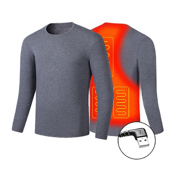 Harwelton™ USB Heated Thermal Underwear Set with Flatlock Seams
