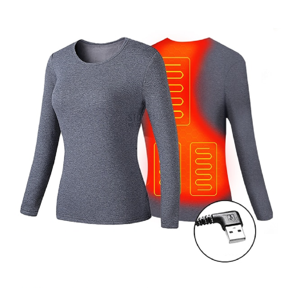 Harwelton™ USB Heated Thermal Underwear Set with Flatlock Seams