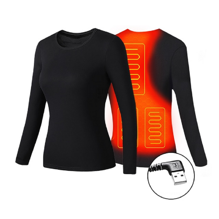 Harwelton™ USB Heated Thermal Underwear Set with Flatlock Seams