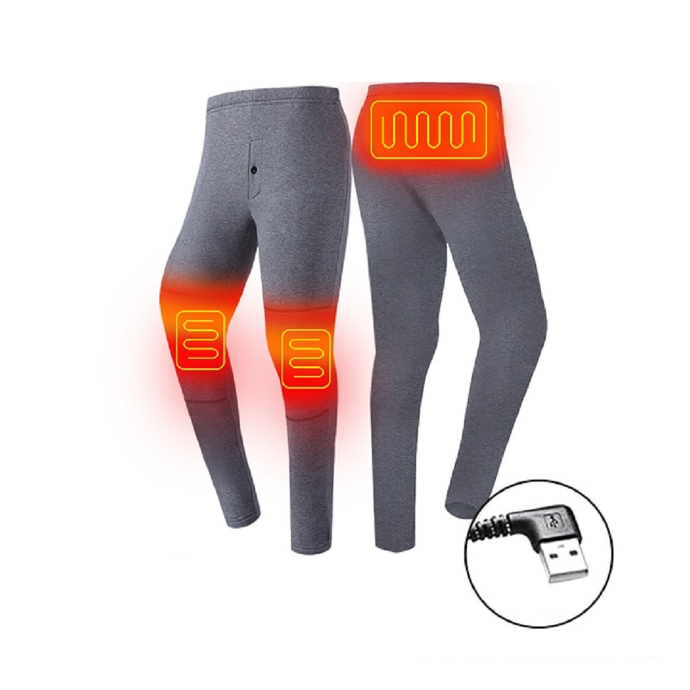Harwelton™ USB Heated Thermal Underwear Set with Flatlock Seams