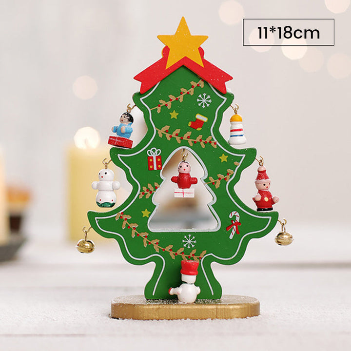DIY Wooden Mini Christmas Tree Kit – Tool-Free Table Decoration