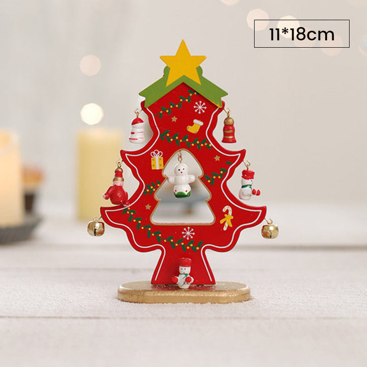 DIY Wooden Mini Christmas Tree Kit – Tool-Free Table Decoration