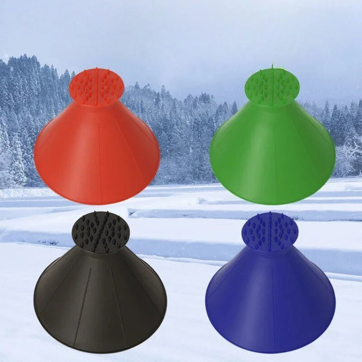 Comfort-Grip Ice Scraper That Clears Frost Twice as Fast