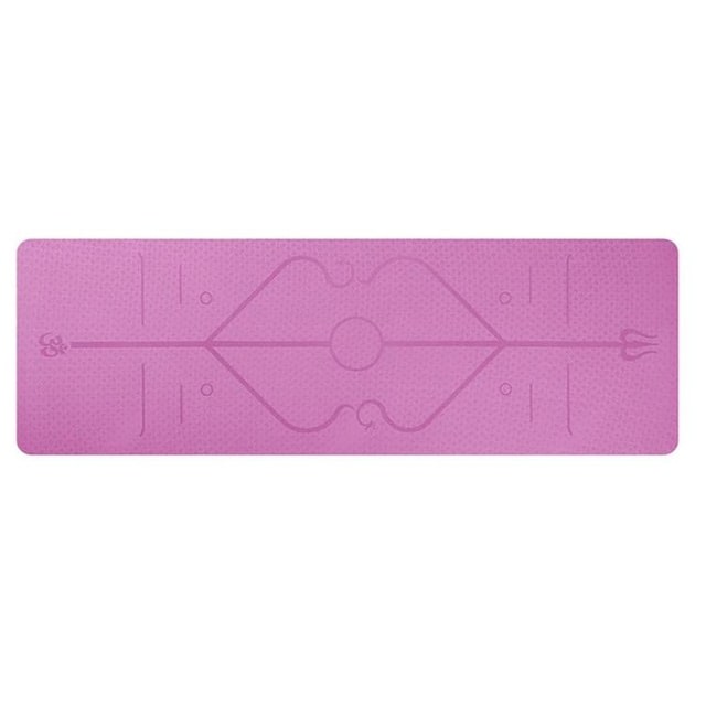 Harwelton™ Non-Slip 6mm TPE Yoga Mat with Body Alignment Lines