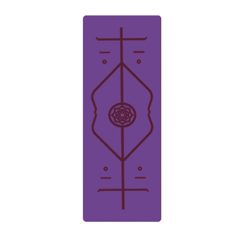 Harwelton™ Non-Slip 6mm TPE Yoga Mat with Body Alignment Lines