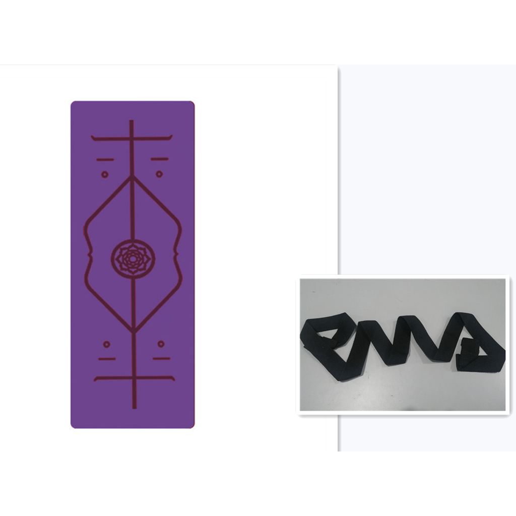 Harwelton™ Non-Slip 6mm TPE Yoga Mat with Body Alignment Lines