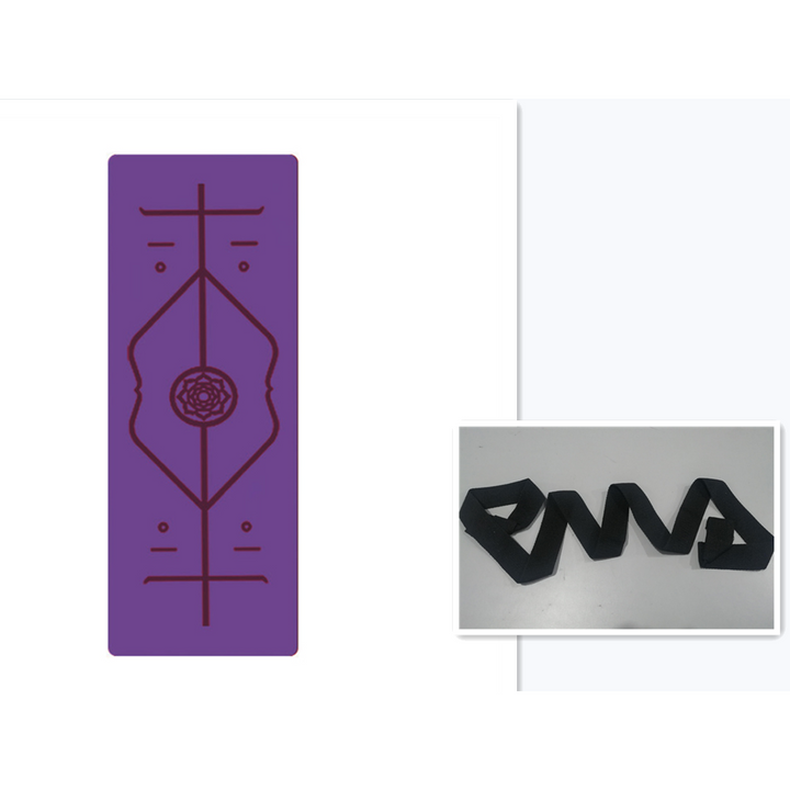 Harwelton™ Non-Slip 6mm TPE Yoga Mat with Body Alignment Lines