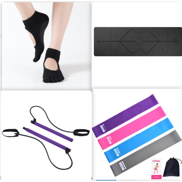 Harwelton™ Non-Slip 6mm TPE Yoga Mat with Body Alignment Lines
