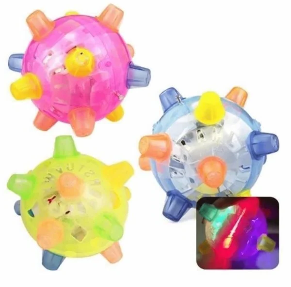 Harwelton™ Interactive LED Jumping Ball for Dogs with Sound and Wiggle
