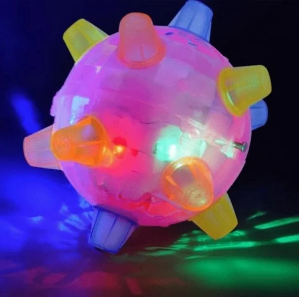 Harwelton™ Interactive LED Jumping Ball for Dogs with Sound and Wiggle