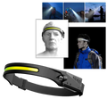 Harwelton™ Rechargeable LED Head Torch with Motion Sensor, 350 Lumens