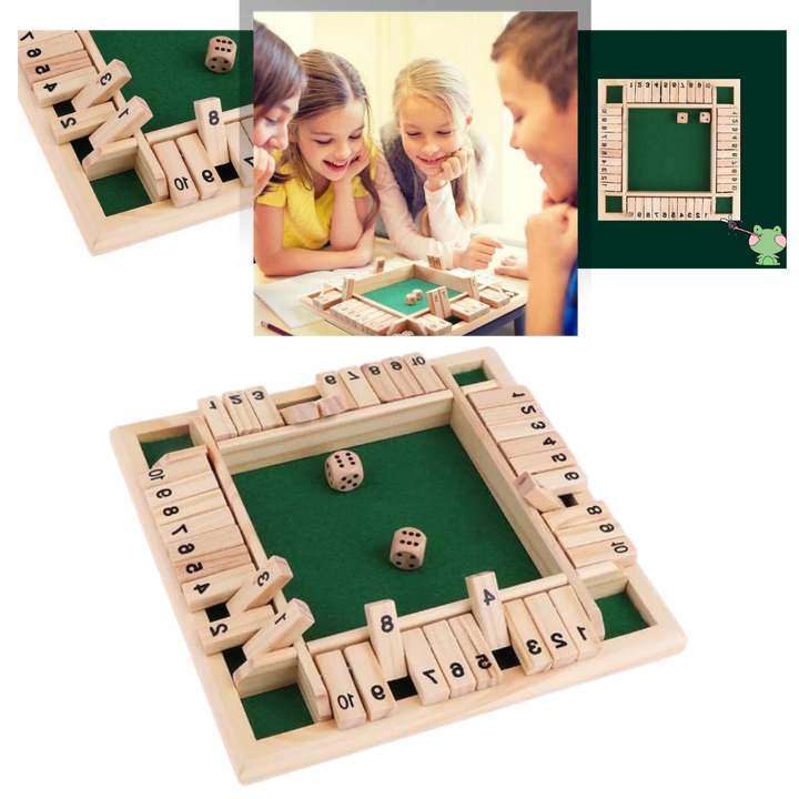 Wooden Dice Game for Kids and Adults – Fun Maths Practice