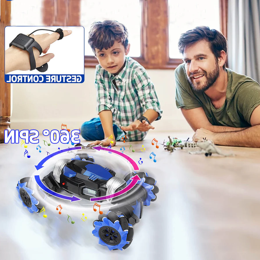 Gesture Control Stunt Car with Remote and Watch Controller