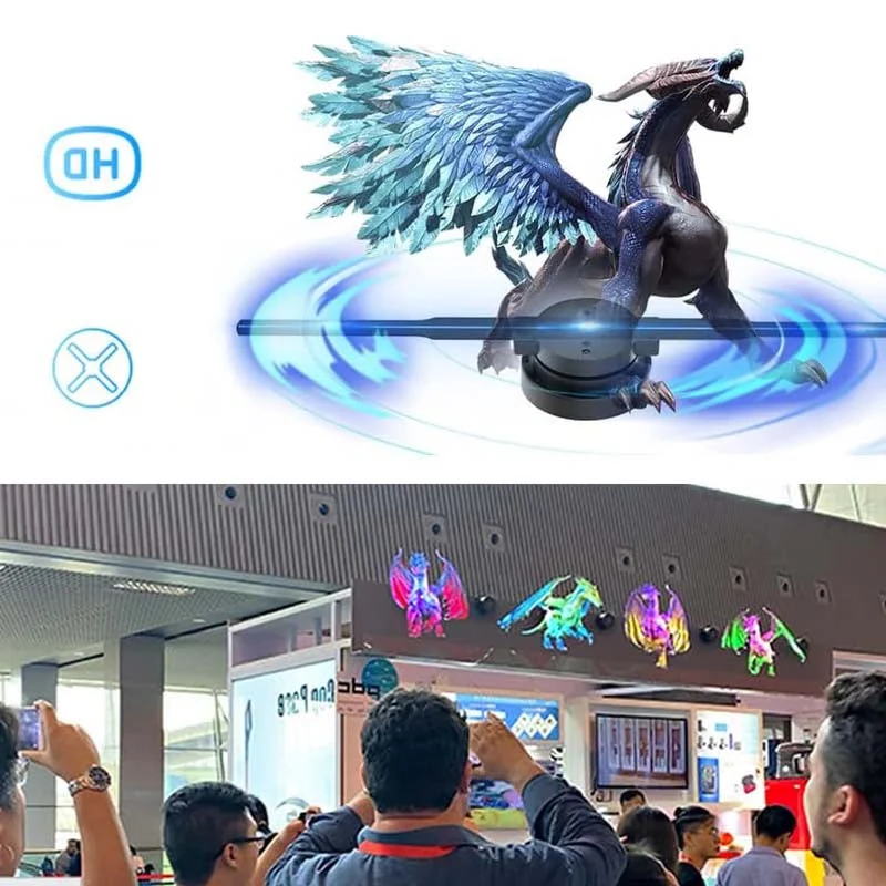 Harwelton™ 3D Hologram LED Fan Display with Adjustable Brightness