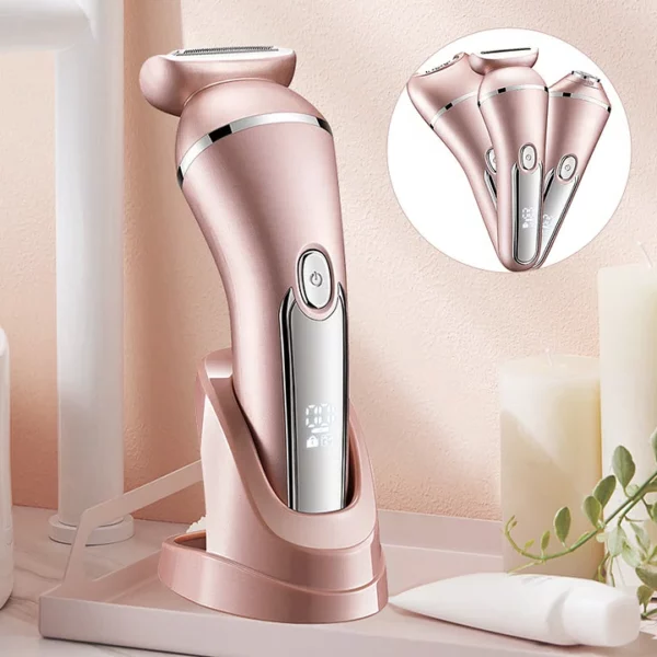 Harwelton™ 3-in-1 Waterproof Electric Shaver for Women, USB Rechargeable