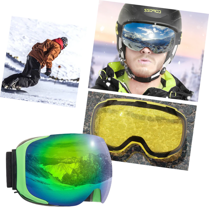 Harwelton™ Magnetic Ski Goggles with Two Polarised Interchangeable Lenses
