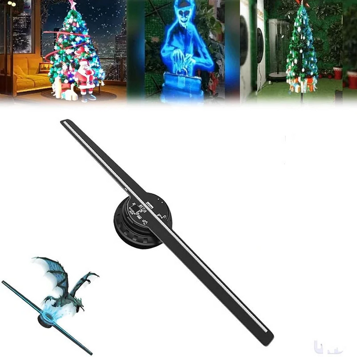 Harwelton™ 3D Hologram LED Fan Display with Adjustable Brightness