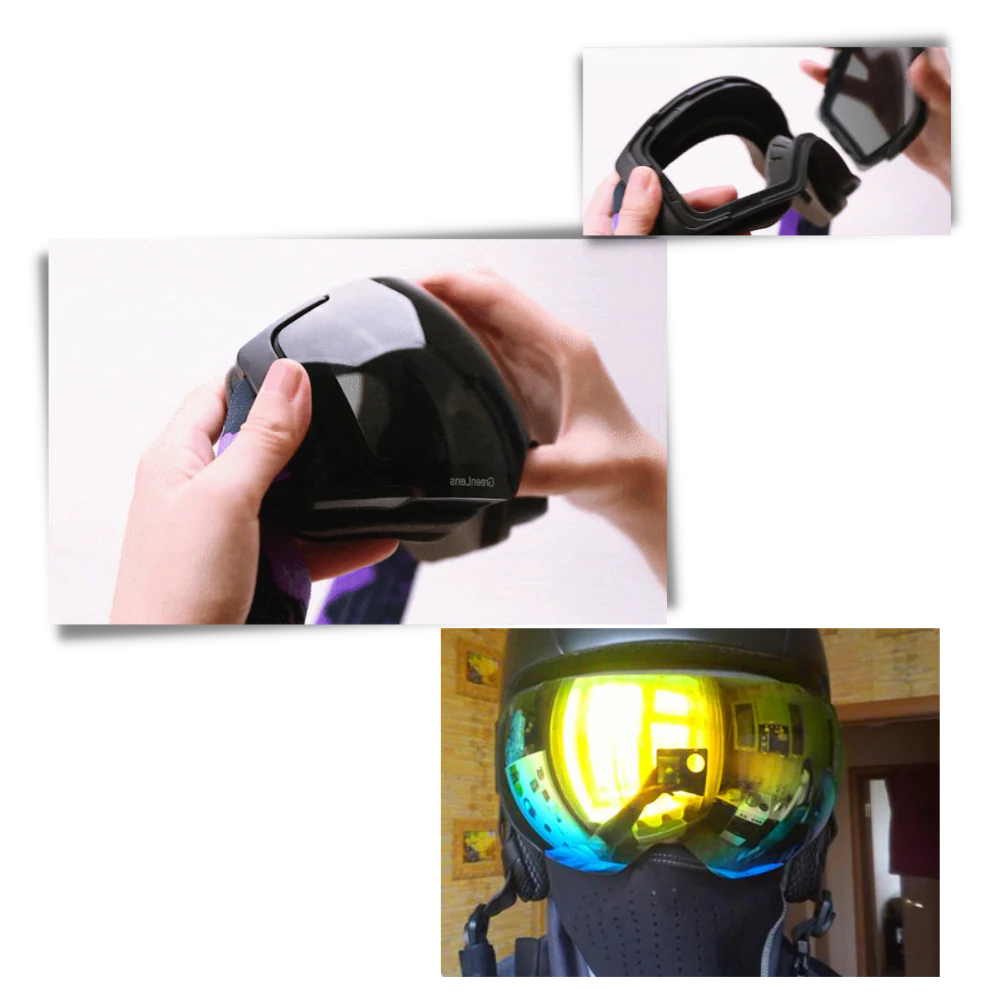 Harwelton™ Magnetic Ski Goggles with Two Polarised Interchangeable Lenses