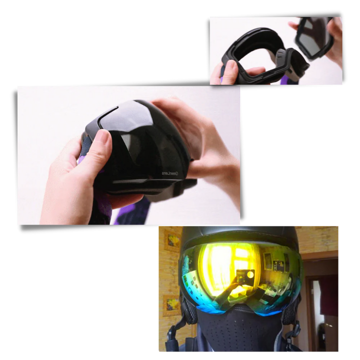 Harwelton™ Magnetic Ski Goggles with Two Polarised Interchangeable Lenses