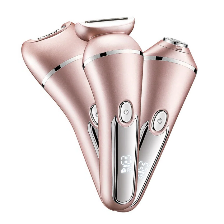 Harwelton™ 3-in-1 Waterproof Electric Shaver for Women, USB Rechargeable