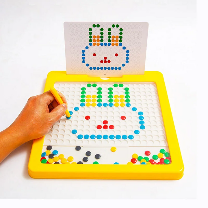 Large Magnetic Drawing Board for Kids with Pattern Cards